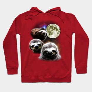 Funny Space Sloths Hoodie